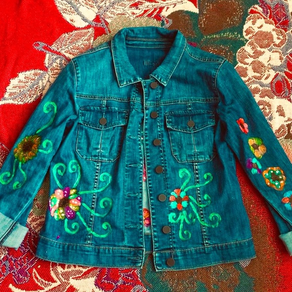 EMBODIED JACKET✨ One Of A Kind Reworked Denim Jacket! - Picture 2 of 7